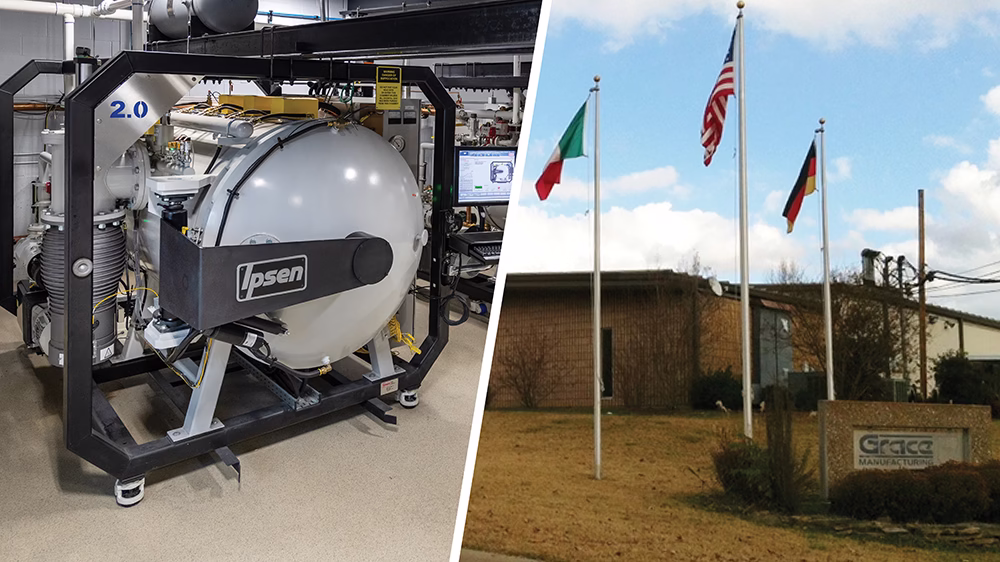Grace Manufacturing purchased Ipsen TITAN vacuum furnace