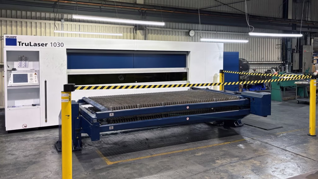 TRUMPF TruLaser 1030R fiber laser at Ipsen's Souderton, PA facility