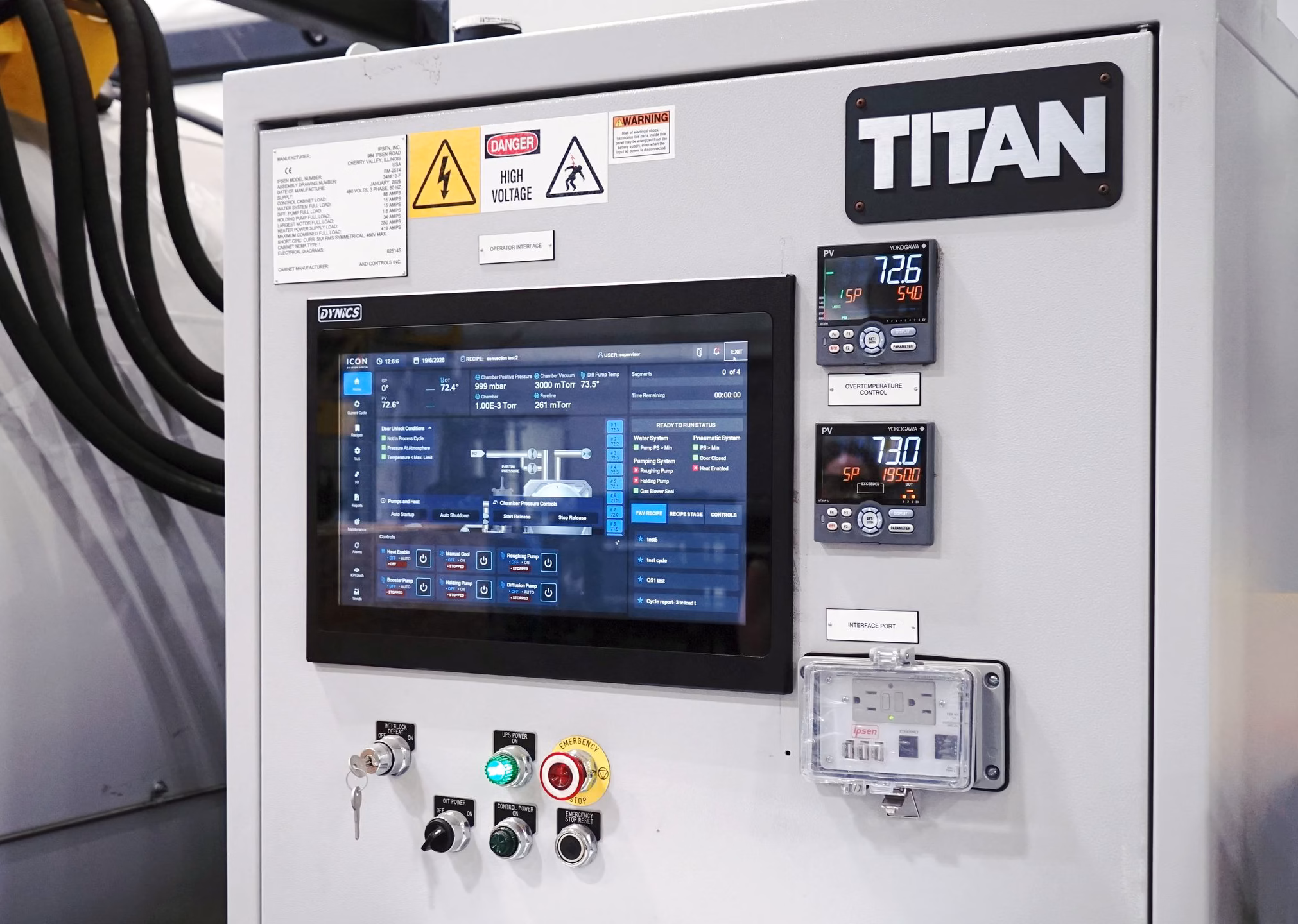 Ipsen ICON controls platform on a TITAN vacuum furnace